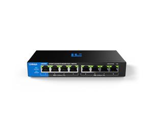 Linksys 8-Port, 2.5G Multi-Gig Unmanaged PoE++ Switch | Energy-Efficient Ethernet | Full-Duplex Flow Control | For WiFi 6/6E/7 Access Points & IP Surveillance Cameras | Metal Casing | 180 W PoE Budget