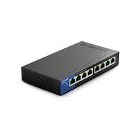 Linksys LGS108 8 Port Gigabit Unmanaged Network Switch - Home & Office Ethernet Switch Hub with Metal Housing - Wall Mount or Desktop Ethernet Splitter, Easy Plug & Play Connection