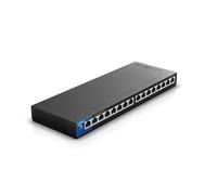 Linksys LGS116P 16 Port Gigabit Unmanaged Network POE Switch with 8 POE+ Ports @ 80W - Ideal for Business, Home, Office, IP Surveillance - Ethernet Switch Hub with Metal Housing, Desktop / Wall Mount