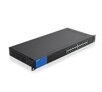 Linksys LGS124P-UK network switch Unmanaged Gigabit Ethernet (10/100/1000) Power over Ethernet (PoE) 1U Black