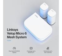 Linksys Velop Micro 6 Mesh System - Dual-Band WiFi 6 AX3000 (3-pack)