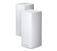 Linksys Velop Whole Home Intelligent Mesh WiFi 6 (AX4200) System, Tri-Band, 2-pack wireless router Gigabit Ethernet Tri-band (2.4 GHz / 5 GHz / 5 GHz) White