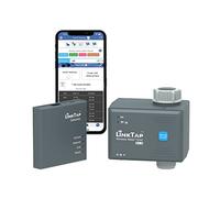 LinkTap G1S Wireless Water Timer & Gateway - Cloud Controlled Smart Tap Hose Timer & App, Remote Irrigation for Garden, Weather Awareness, Manual Control & Digital Lockout, 2 Year Battery Life, IP66