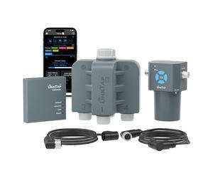 LinkTap Q1 4-Zone Smart Hose Timer & Gateway, Equals 4 G2S or 2 D1 Water Timers, 4 Built-in Flow Meters, Multiple Power Options, Easy Install & Use, Scalable Mesh Network via Extender, 2-Year Warranty