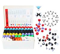 LINKTOR 444 Pieces Organic Chemistry Molecular Model Set Scientific Inorganic Structures Atom Molecular Electron Path Link Model Teaching Students Chemistry Lesson Kit for Children Education