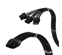 LINKUP 12VHPWR PSU-GPU Power Cable | Compatible with NIVIDA RTX 5070/5080 | 12+4 to 3x8 Pin PCIe 5.0 Cable | for 8Pin ASUS PSUs Only | 70cm - Straight