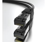 LINKUP - [40Gbps Certified Cat8 Ethernet Patch Cable Double Shielded┃2000MHz (2GHz) Cat8.1┃Future Proof LAN Wires Compatible with Cat7A, Cat7, Cat6A, 25G, 10G, 1G Network [Black] - 5ft (1.5M)