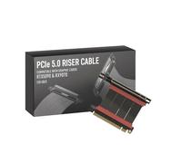 LINKUP - AVA5 Armour PCIE 5.0 Riser Cable | RTX5090 RX9070 GPU Ready | x16 128GB/s Speed | Compatible with N200R & NCASE M2 | Right Angle, Black 6cm (Total Length 10cm)