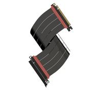 LINKUP - AVA5 PCIE 5.0 Riser Cable [40cm (Total Length 44cm)] RTX5090 RX9070 GPU Ready | x16 128GB/s Speed | Compatible with PCIe 4.0 & WRX80/WRX90E | Straight, Black