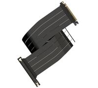 LINKUP - AVA5 PCIE 5.0 Riser Cable [90cm (TL 94cm)] RTX5090 RX9070 GPU Ready | x16 128GB/s Speed | Compatible with PCIe 4.0 & WRX80/WRX90E & O11DEXL-1X Upright GPU Bracket | Right Angle, Black