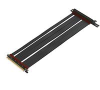 LINKUP - Extreme4+ PCIe 4.0 X16 Riser Cable [RTX4090 RX6950XT x570 Z690 Tested] Twinax Shielded High-Speed Vertical Mount Gaming PCI Express Gen4 | 270 Degree Left Angle Socket (50cm)