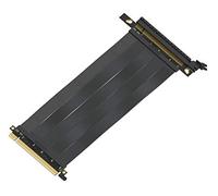 LINKUP - PCIE 3.0 16x Shielded Extreme High-Speed PCI Express Riser Port Extension Cable 2020 Rev | Straight Socket [20cm] - TT Compatible