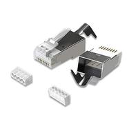 LINKUP] RJ45 Connectors Cat6A Ethernet Shielded Modular Plugs | for Large Diameter Wires (22AWG) Termination | 10G STP Gold-Plated [100-Pack]