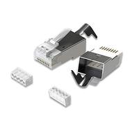 LINKUP] RJ45 Connectors Cat6A Ethernet Shielded Modular Plugs | for Large Diameter Wires (22AWG) Termination | 10G STP Gold-Plated [50-Pack]