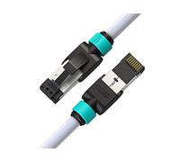 LINKUP - [Tested with DSX-8000 CableAnalyzer Cat7 Ethernet Cable -50 FT (1 Pack) 10G Double Shielded RJ45 S/FTP | Network Internet LAN Switch Router Game | High-Speed | 26AWG White