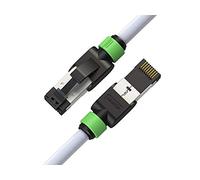 LINKUP - [Tested with DSX-8000 CableAnalyzer Cat7 Ethernet Cable -7 FT (1 Pack) 10G Double Shielded RJ45 S/FTP | Network Internet LAN Switch Router Game | High-Speed | 26AWG White