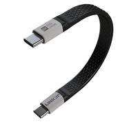 LINKUP - USB 4.0 240W 40Gbps Type-C Thunderbolt 4 [13cm] 8K@60hz Super-Fast Data Charging Portable Flexible PowerBank Cable Compatible with iPhone 15/16 Pro/Max MacBook Pro/Air iPad Pro Galaxy S23