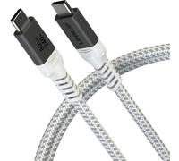 LINKUP - USB 4 Ver.2 Cable 80Gbps (90cm White) Thunderbolt 5/4/3 Compatible, 240W PD Charging, 16K/8K Display Support, USB-C High-Speed Data Cable for MacBook iPad Pro iPhone15/16 Samsung Galaxy &more