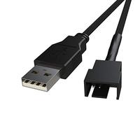 LINKUP - USB to 3/4-P PWM 5V | CPU/Case Fan Sleeved Power Cable Adapter | USB 2.0, 3.0, 3.1