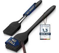 LINKWAY 2-Piece Silicone Pastry Brush Set Silicone Brush for Cooking Baking | BPA-Free & Heat Resistant - Oil Brush for BBQ, Marinades and Egg Wash (Large & Small)