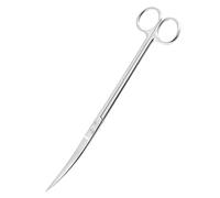 LINLAN 25CM Curved Aquarium Aquascaping Scissors, Mirror Polished,Fully Rounded Smooth Edge, for Dutch Style Aquascape Trimming, Layer Forming & Aquatic Live Pruning