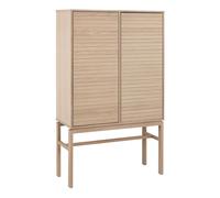 Linley Cabinet With 2 Doors And 4 Shelves In White Oak
