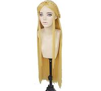 LINLINCD - 39 inches 100 cm long Zelda Elizabeth Smith Princess Zelda heat-resistant hair play costume wigs+wig cap