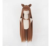 LINLINCD Anime Cosplay Wig 100 cm Thick Raphtalia Straight Long Brown Wig Cosplay Costume Synthetic Hair Halloween The Rise of the Shield Hero Cosplay Wig