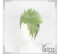 LINLINCD Anime Cosplay Wig Achilles Cosplay Wig Fate Grand Order Apocrypha Synthetic Hair Green Short Straight