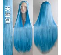 LINLINCD Anime Cosplay Wig Biamoxer 100 cm Long Wigs Classic High Temperature Fibre Synthetic Wigs Costume Cosplay Wigs Cosplay Facial Hair Party 20 Colour 15