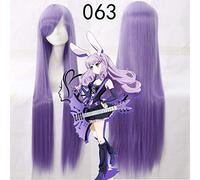 LINLINCD Anime Cosplay Wig Biamoxer Anime Show of Rock Cosplay Wig Plasmagica Chuchu 100 cm Long Light Purple Synthetic Hair for Adults Darker