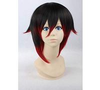 LINLINCD Anime Cosplay Wig Biamoxer Rwby Ruby Rose Cosplay Wigs White Snow Blake Belladonna Yang Xiao Long Wig Red White Black Yellow Cosplay Hair Wig Red