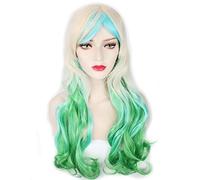 LINLINCD Anime Cosplay Wig Fashion Cheap Harajuku Lolita Cosplay Wig Long Wavy My Little Pony Anime Halloween Costume Party Ombre Hair Wigs for Women PL-161
