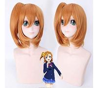 LINLINCD Anime Cosplay Wig Love Live Wigs Lovelive Minami Kotori Tojo Nozomi Nico Cosplay Wig Women Brown Blue Long Straight Ponytail Hair 3