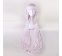 LINLINCD Anime Cosplay Wig NEKOPARA Chocolat Vanilla Kawaii Long Ponytails Light Pink Brown Cosplay Wig + Wig Cap Vanilla Kawaii