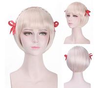 LINLINCD Anime Game Onmyoji Blonde Short Bob Wigs for Women Synthetic Braiding Hair Halloween Costume Party Play Cosplay Wig