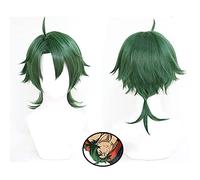 LINLINCD - Anime SK8 The Infinity Joe Cosplay Wig Sk. Green Short Wig Heat Resistant Fibre Hair + Wig Cap Carnival Party Role Play Men