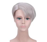 LINLINCD Anime Yuri Cosplay Wig on Ice Victor Nikiforov Wig Cosplay Costume Men & Women Short Synthetic Hair Wigs