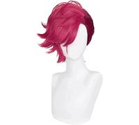 LINLINCD -Arcane Vi Cosplay Wig Short Heat Resistant Synthetic Hair Woman Man Role Play Wigs Cosplay Anime Wig Coser (Size : 1)