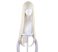 LINLINCD - Bakegurui Heat Resistant Cosplay Wig Ririka Momobami Runa Yomozuki Mary Saotome Yumeko Jabami Cosplay Wigs + Wig Cap Beige (Colour: Beige, Size: One Size)