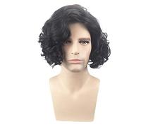 LINLINCD Biamoxer Game of Thrones Season 7 Daenerys Targaryen Jon Snow Cosplay Wigs for Halloween Party Women 75 cm Men 36 cm Black
