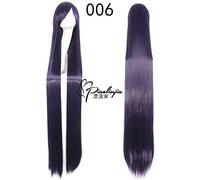 LINLINCD Cosplay Wig 12 Colours 150 cm Long Straight Heat-Resistant Synthetic Hair Wig Women Universal Cartoon Wig Black Blue Blonde Anime Party Perucas 6
