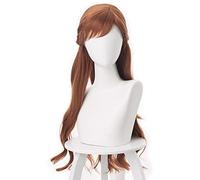 LINLINCD Cosplay Wig 2024 Anime Princess Anna Cosplay Wig 70 cm Long Curly Wavy Heat Resistant Synthetic Hair Women Disney Costume Party Wig Disney Princess Anna
