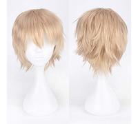 LINLINCD Cosplay Wig 30 cm Short Wig Black White Purple Blue Red High Temperature Fibre Synthetic Wigs Costume Party Cosplay Wig Multi 12 Colour 19