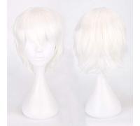 LINLINCD Cosplay Wig 30 cm Short Wig Black White Purple Blue Red High Temperature Fibre Synthetic Wigs Costume Party Cosplay Wig Multi 12 Colour 01
