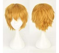 LINLINCD Cosplay Wig 30 cm Short Wig Black White Purple Blue Red High Temperature Fibre Synthetic Wigs Costume Party Cosplay Wig Multi 12 Colour 20