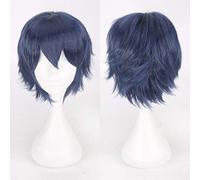 LINLINCD Cosplay Wig 30 cm Short Wig Black White Purple Blue Red High Temperature Fibre Synthetic Wigs Costume Party Cosplay Wig Multi 12 Colour 13