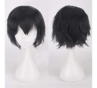 LINLINCD Cosplay Wig 30 cm Short Wig Black White Purple Blue Red High Temperature Fibre Synthetic Wigs Costume Party Cosplay Wig Multi 12 Colour 04