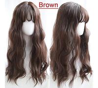 LINLINCD Cosplay Wig 8 Colours Long Curly Women Lolita Wigs Blue Orange Blonde Gold Black Synthetic Hair Body Wave Heat Resistant Adult Cosplay