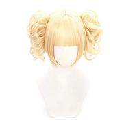 LINLINCD Cosplay Wig Anime Boku No Hero Academia Cross My Body Wig Cosplay Costume My Hero Academia Himiko Toga Synthetic Hair Party Role Play Wigs S Only the Wigs